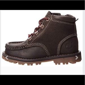 Boys Timberland Dark Brown Leather Chukka Boots